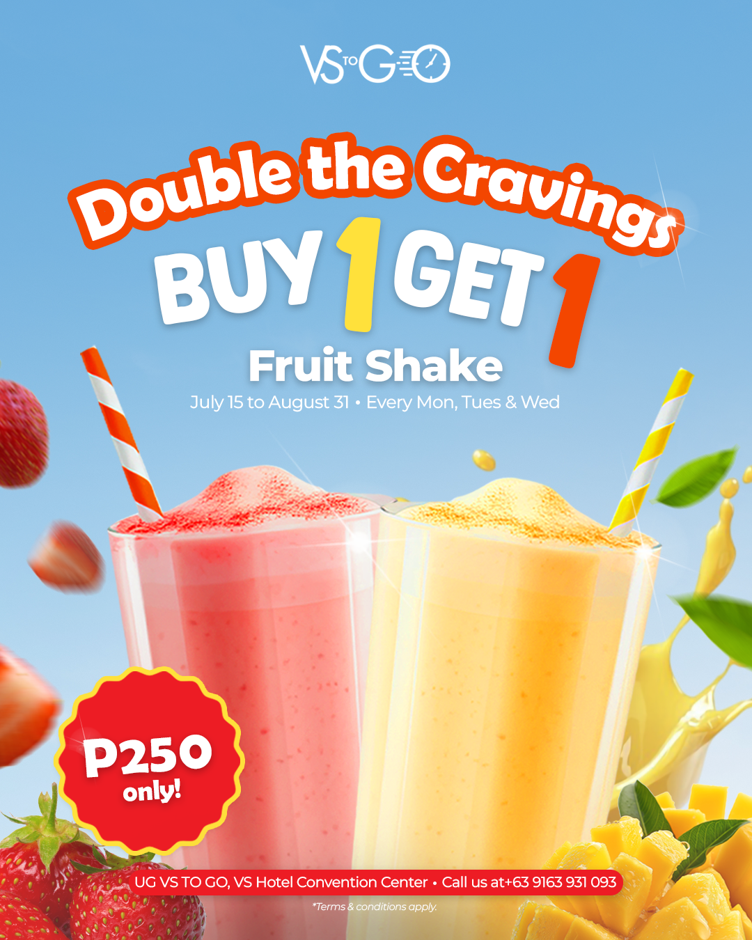BUY 1, TAKE 1 FRUIT SHAKES